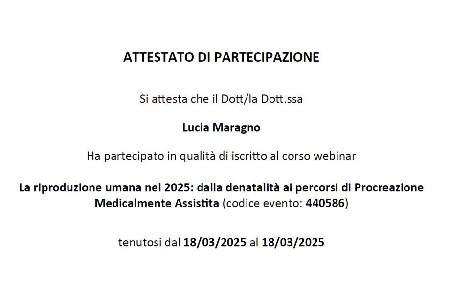 La riproduzione umana nel 2025